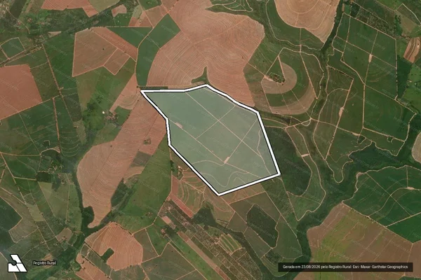 Imagem de satélite de FAZENDA PAO DE MEL em ITAJOBI - SP