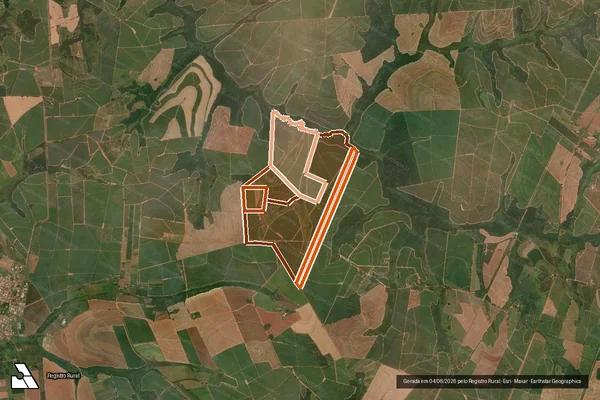 Imagem de satélite de Fazenda Pico Alto Quinhao 11 em MARAPOAMA - SP