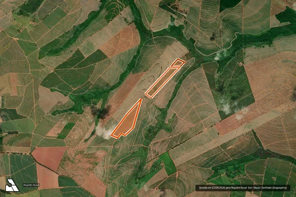 Imagem de satélite de SITIO SAO JOSE em ITAJOBI - SP
