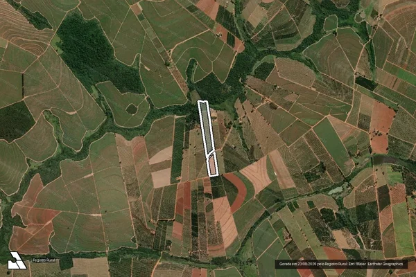 Imagem de satélite de Chacara Santa Luzia em ITAJOBI - SP