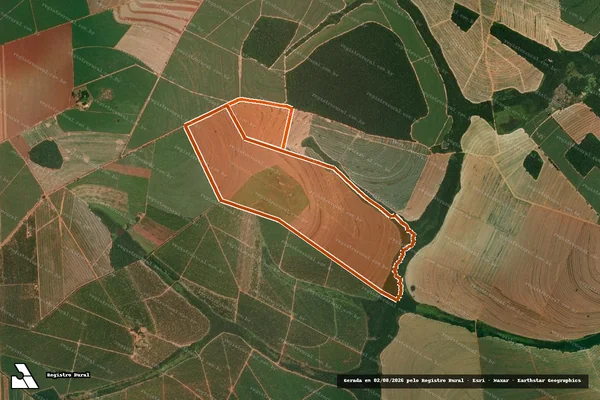 Imagem de satélite de ESTANCIA SANTO ANTONIO em ITAJOBI - SP