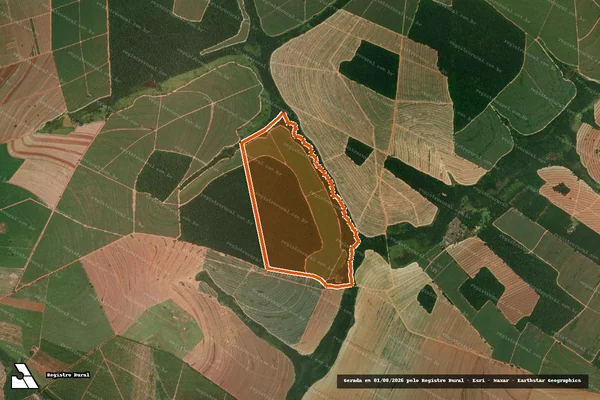 Imagem de satélite de FAZENDA SAO JOAO DAS PALMEIRAS em ITAJOBI - SP