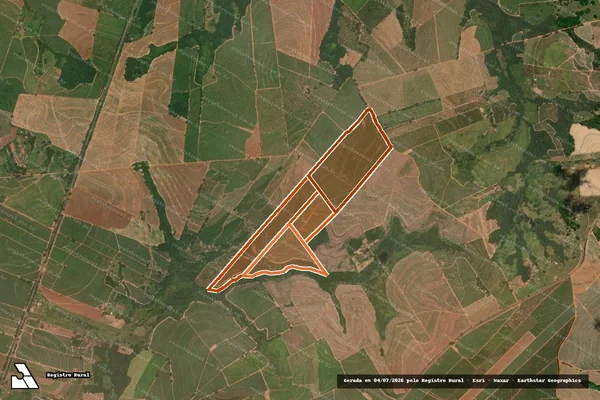 Imagem de satélite de Fazenda Sao Carlos III em ITAJOBI - SP