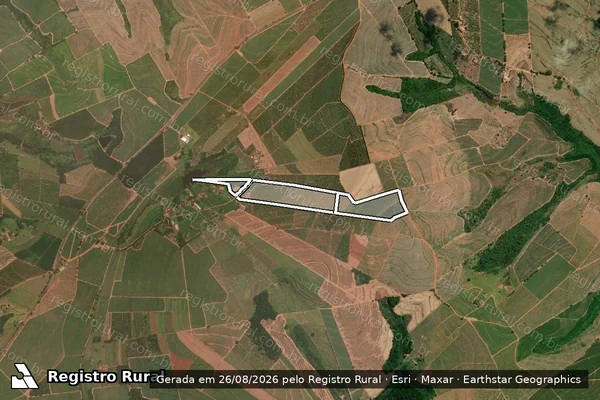 Imagem de satélite de SITIO SAO JOSE em ITAJOBI - SP