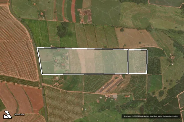 Imagem de satélite de ESTANCIA BEIJA FLOR em ITAJOBI - SP