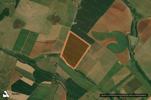 Imagem de satélite de Estancia Santa Edwirges em Presidente Bernardes - SP