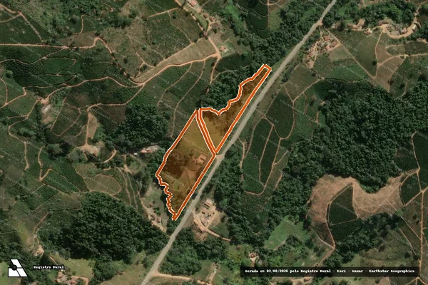 Imagem de satélite de SITIO BARRA DO PIRAPITINGA em DIVINOLÂNDIA - SP