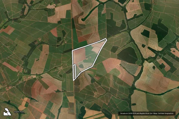 Imagem de satélite de FAZENDA SAO JOAO em ITAJOBI - SP