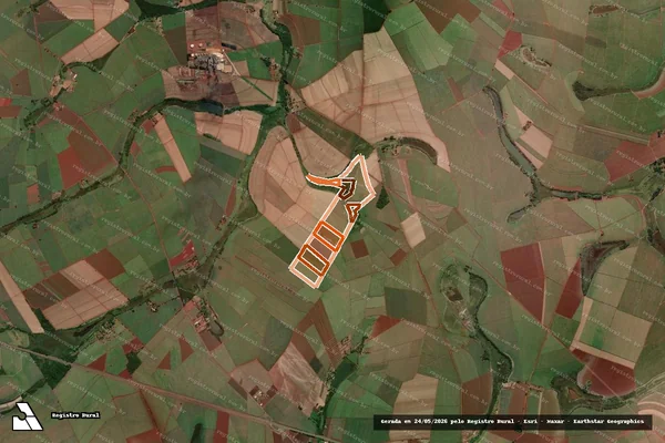 Imagem de satélite de SITIO ESTIVA GLEBA 06 em PITANGUEIRAS - SP