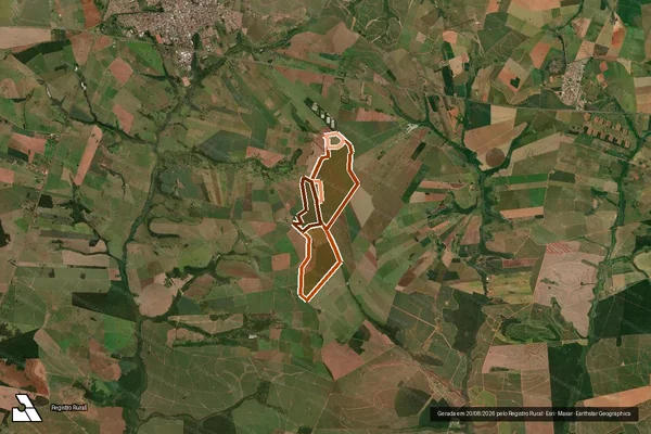 Imagem de satélite de Fazenda Alvorada em JOÃO RAMALHO - SP