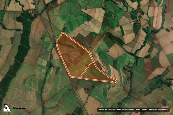 Imagem de satélite de Fazenda Recreio Iii em JARDINÓPOLIS - SP