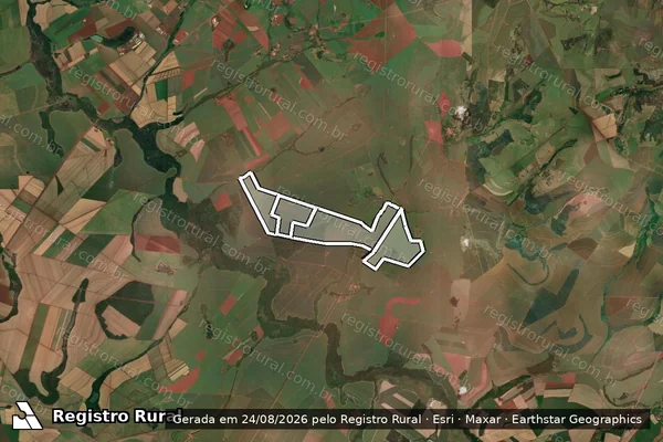 Imagem de satélite de FAZENDA TAMBORIL - PARCELA 01-C em RIBEIRÃO PRETO - SP