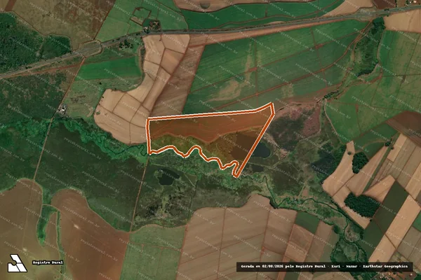 Imagem de satélite de Fazenda Lagoa Da Serra II em SERTÃOZINHO - SP