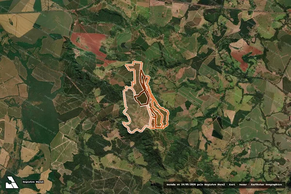 Imagem de satélite de FAZENDA SERRA em ALTINÓPOLIS - SP
