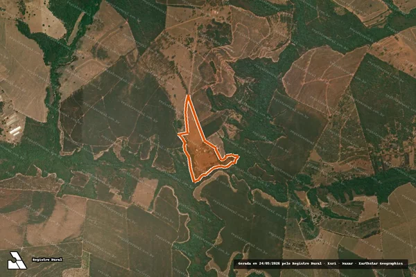 Imagem de satélite de FAZ POUS. HUMAITA HARAS PEQ PUTUCA em ALTINÓPOLIS - SP