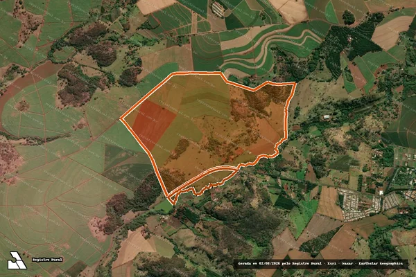 Imagem de satélite de FAZENDA ESPERANÇA em BRODOWSKI - SP