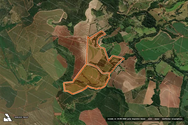 Imagem de satélite de Sitio Sta Rita De Cassia e Cobiça em ALTINÓPOLIS - SP