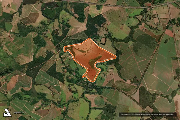 Imagem de satélite de SITIO RECREIO em SANTO ANTÔNIO DA ALEGRIA - SP