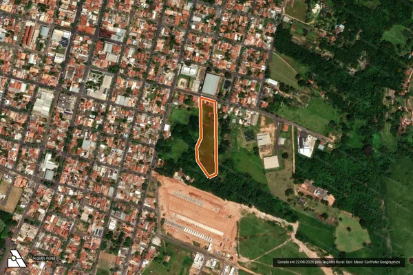 Imagem de satélite de Chacara Santa Cecilia em DRACENA - SP