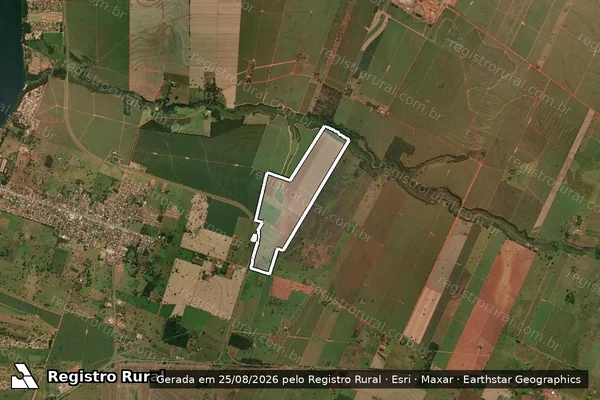 Imagem de satélite de Fazenda Santa Terezinha em PAULICÉIA - SP