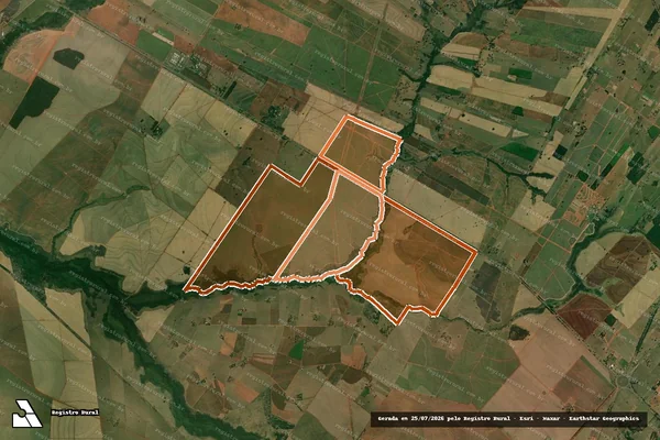 Imagem de satélite de FAZENDA GUARACIABA - GLEBA II-A em TUPI PAULISTA - SP