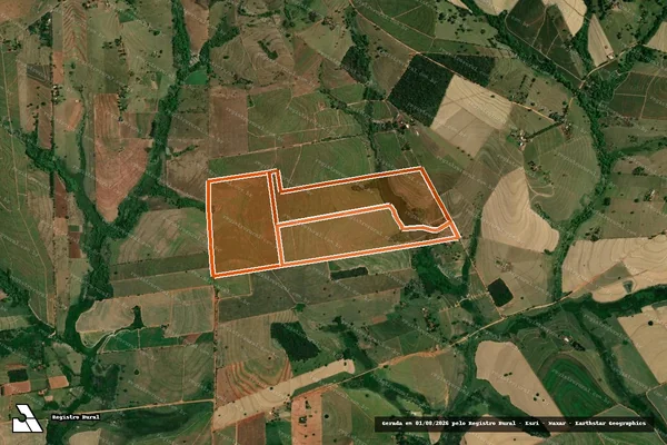 Imagem de satélite de FAZENDA TEOTONIA em BRAÚNA - SP