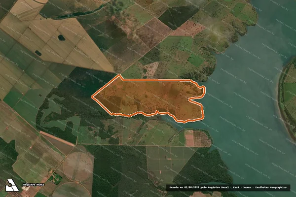 Imagem de satélite de Fazenda Beira Rio em PARANAÍBA - MS