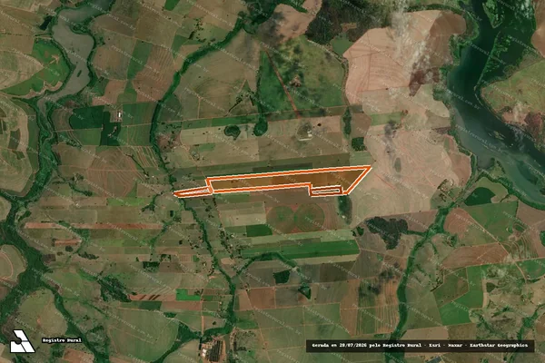 Imagem de satélite de Sitio Sao Bento em BIRIGUI - SP