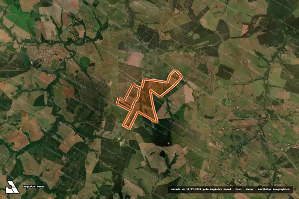 Imagem de satélite de Fazenda Sto Antonio Da N Floresta em AVAÍ - SP