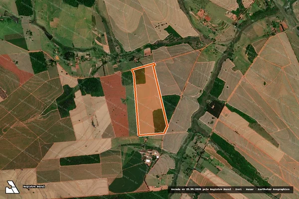 Imagem de satélite de SITIO SANTA ROSA em CAFELÂNDIA - SP