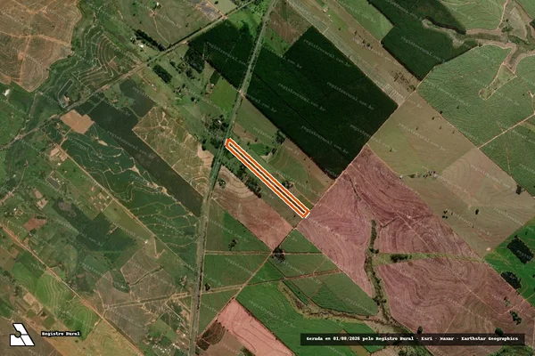 Imagem de satélite de Chacara Sao Judas Tadeu em GETULINA - SP
