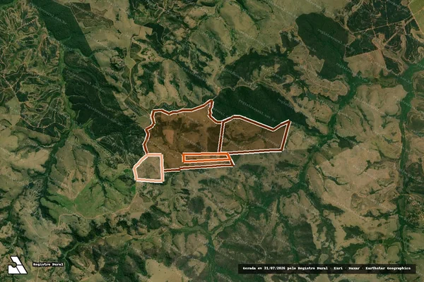 Imagem de satélite de FAZENDA IPIRANGA em PIRAJUÍ - SP