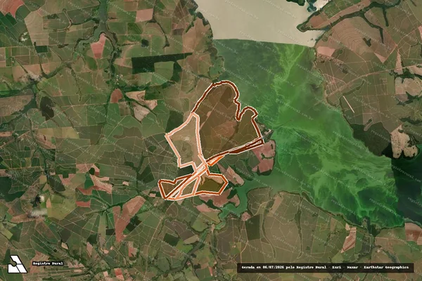 Imagem de satélite de FAZENDA SANTA HELENA em PONGAÍ - SP