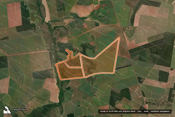 Imagem de satélite de Fazenda Sto Antonio das Cabaceiras em AMÉRICO BRASILIENSE - SP