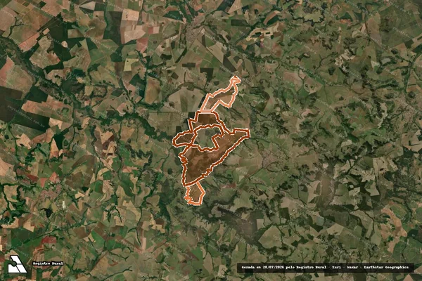 Imagem de satélite de Fazenda Santa Gertrudes em DOURADO - SP