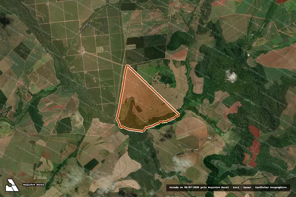 Imagem de satélite de Fazenda Santa Maria gl B lt 11 em IBATÉ - SP