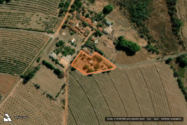 Imagem de satélite de CHACARA SANTO ANTONIO em ITÁPOLIS - SP
