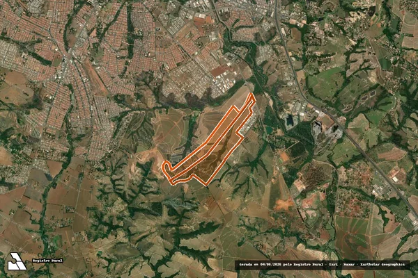 Imagem de satélite de Fazenda Santa Fe II em Limeira - SP