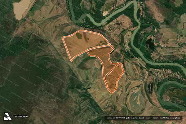 Imagem de satélite de FAZENDA SAO JOAO em RINCÃO - SP