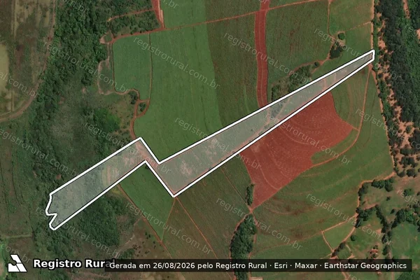 Imagem de satélite de Sítio Morada do Sol em SANTA LÚCIA - SP