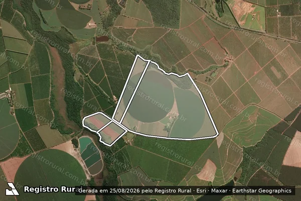 Imagem de satélite de Fazenda Estiva em AGUAÍ - SP