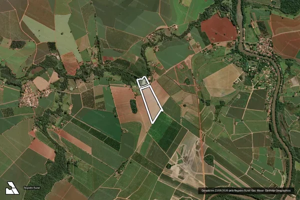 Imagem de satélite de SITIO CACHOEIRINHA-GLEBA B em LEME - SP