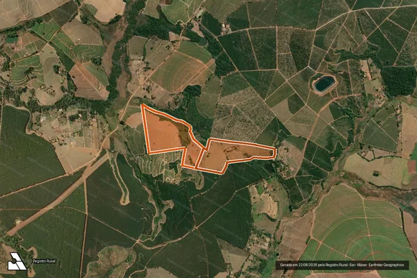Imagem de satélite de SITIO SANTO ANTONIO em ESTIVA GERBI - SP