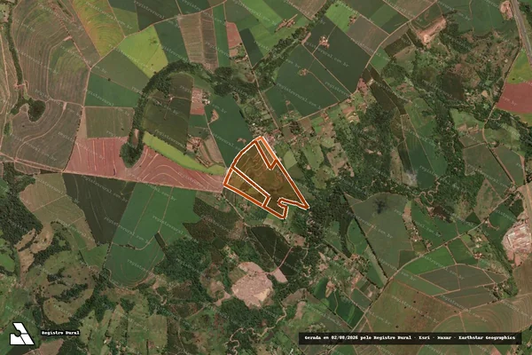 Imagem de satélite de Sitio Santa Ana CTMC em SANTA CRUZ DA CONCEIÇÃO - SP