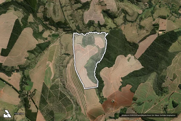 Imagem de satélite de Sitio Santa Olivia em SANTA CRUZ DA CONCEIÇÃO - SP