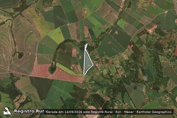 Imagem de satélite de Sitio Sao Luiz em SANTA CRUZ DA CONCEIÇÃO - SP