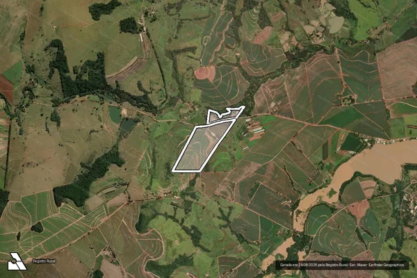 Imagem de satélite de SITIO SANTA TEREZINHA em SANTA CRUZ DA CONCEIÇÃO - SP