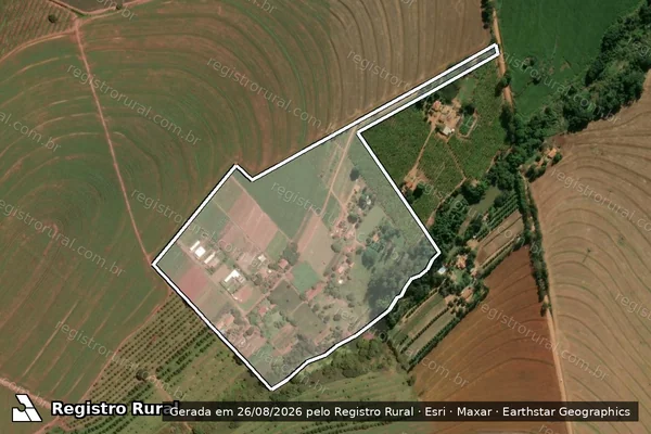 Imagem de satélite de SITIO PALMEIRA em SANTA CRUZ DA CONCEIÇÃO - SP