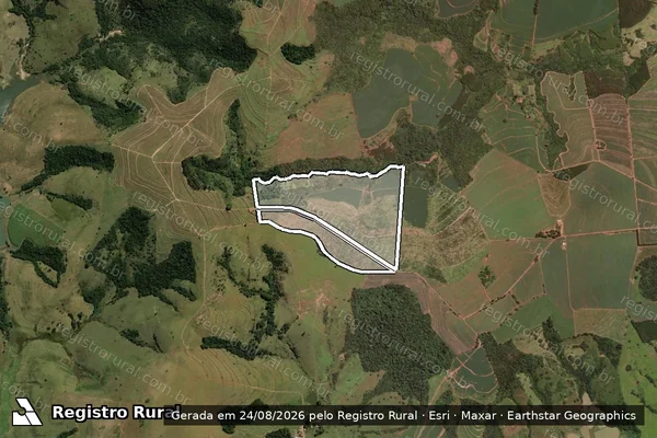 Imagem de satélite de Fazenda Xangrilla em SANTA CRUZ DA CONCEIÇÃO - SP