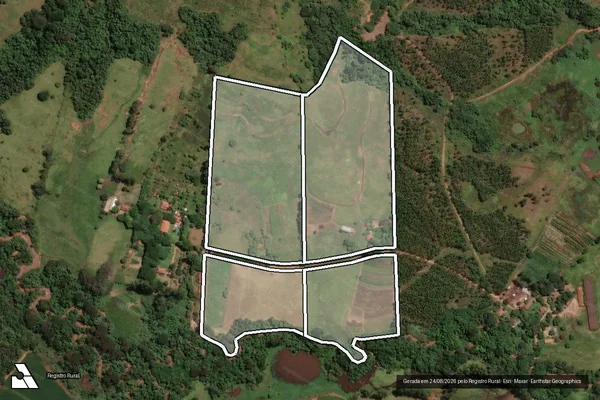 Imagem de satélite de Sitio Santa Rosa em SANTA CRUZ DA CONCEIÇÃO - SP